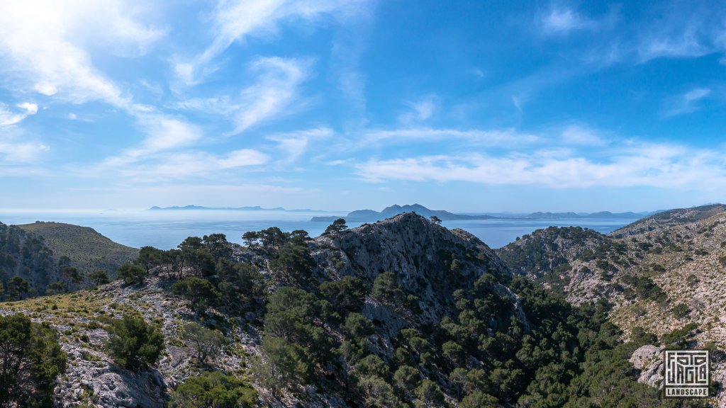 Mallorca
Cap de Formentor
Blick nach Sden Richtung Morro del Pont