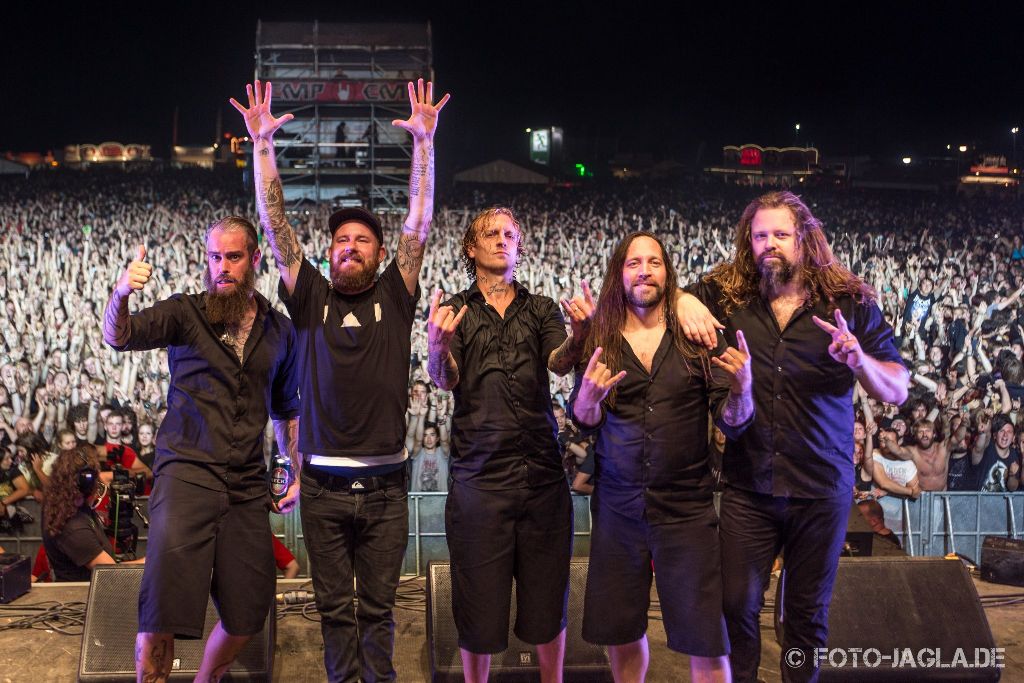 Abschlussbild von In Flames auf dem Summer Breeze 2013