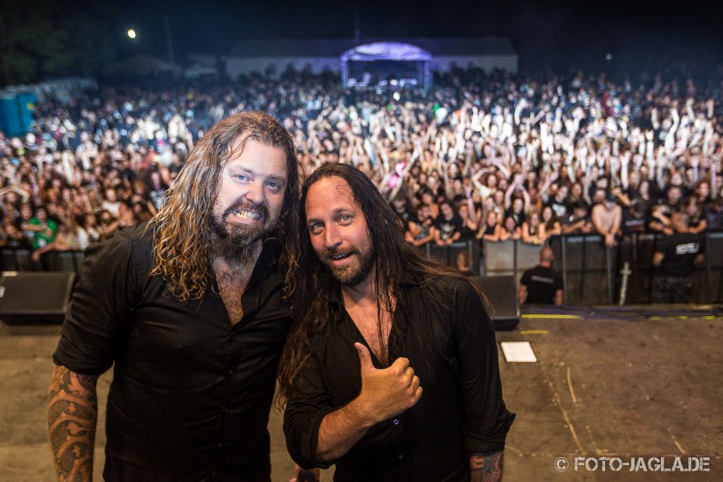 Abschlussbild von In Flames auf dem Metaldays 2013