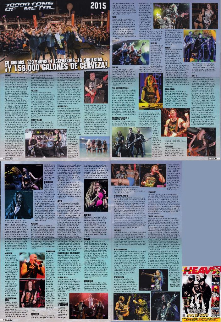 70000 Tons of Metal 2015 im La Heavy (Spain) - Nr. 371 (March 2015)