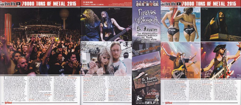 70000 Tons of Metal 2015 im Rock Hard (Italia) - April 2015