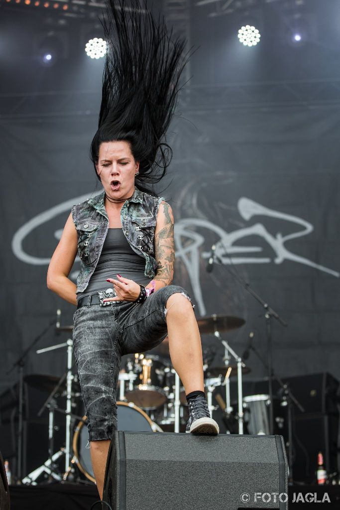 Cripper (Britta Grtz) auf dem Rockharz 2015