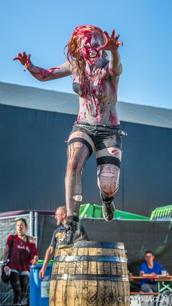 Backstage area auf dem Rockharz 2015