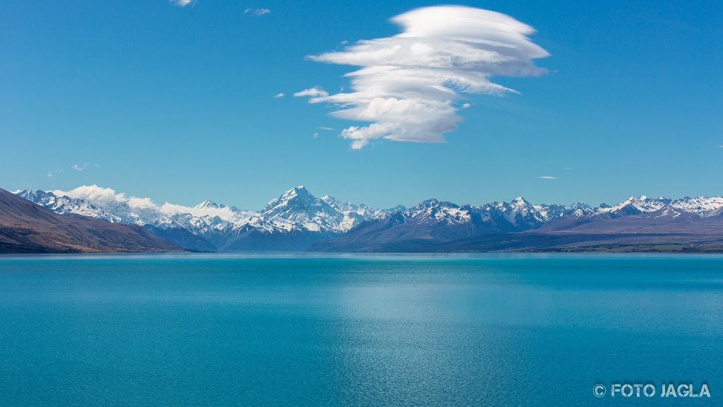 Der Lake Pukaki
Fantastischen Aussicht auf die dahinterliegenden Berge
Neuseeland (Sdinsel)