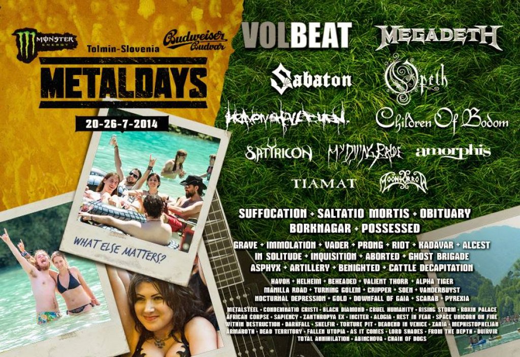 Metaldays Werbeflyer mit meinen Fotos, gedruckt in diversen Magazinen sowie Onlinemarketing