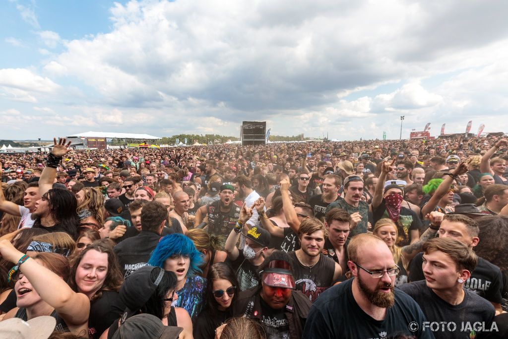 Summer Breeze Open Air 2018 in Dinkelsbühl (SBOA)
Crowd bei Any Given Day, T-Stage