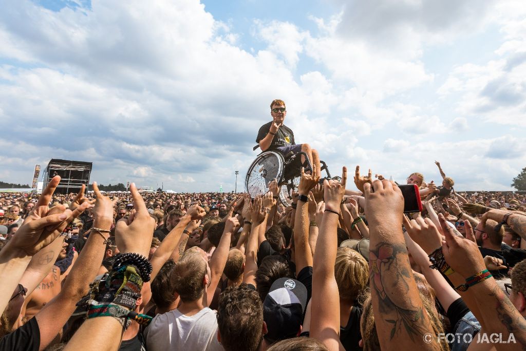 Summer Breeze Open Air 2018 in Dinkelsbhl (SBOA)
Crowd bei Any Given Day, T-Stage