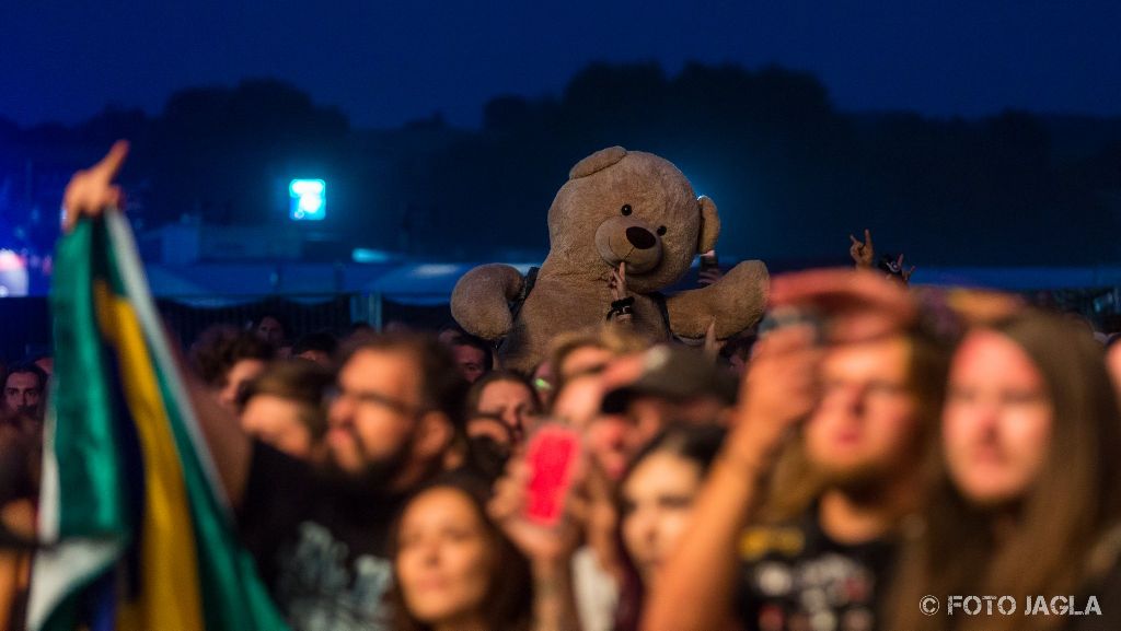 Summer Breeze Open Air 2018 in Dinkelsbühl (SBOA)
Teddy schaut zu bei Sepultura auf der T-Stage