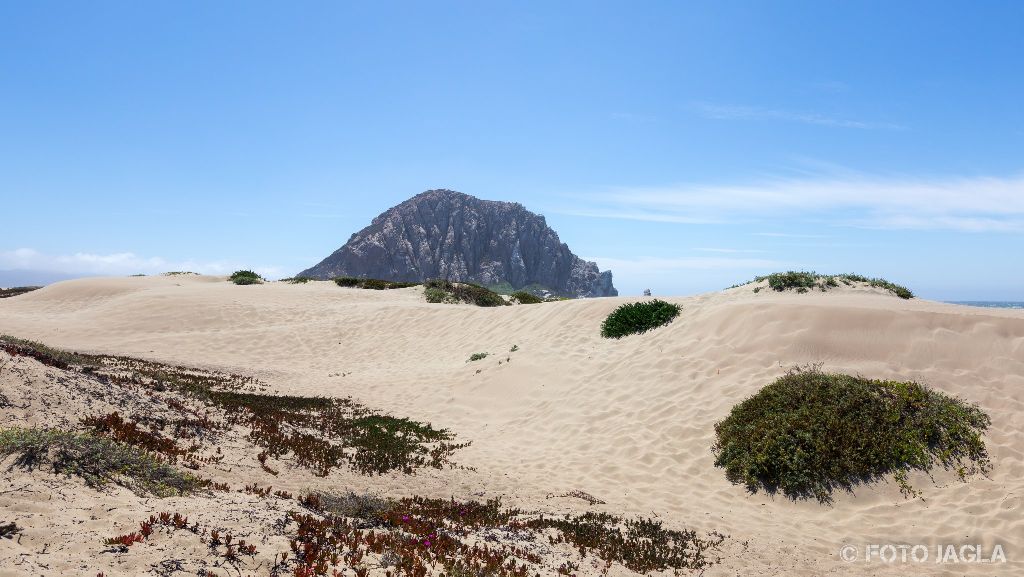 Kalifornien - September 2018
Der Morro Rock hinter den Dnen
Highway 1 - Morro Bay