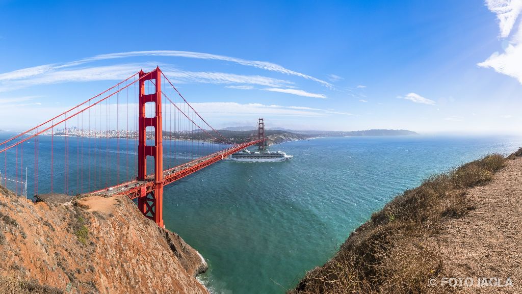 Kalifornien - September 2018
Golden Gate Bridge - Die Brücke über das goldene Tor
San Francisco - Battery Spencer
