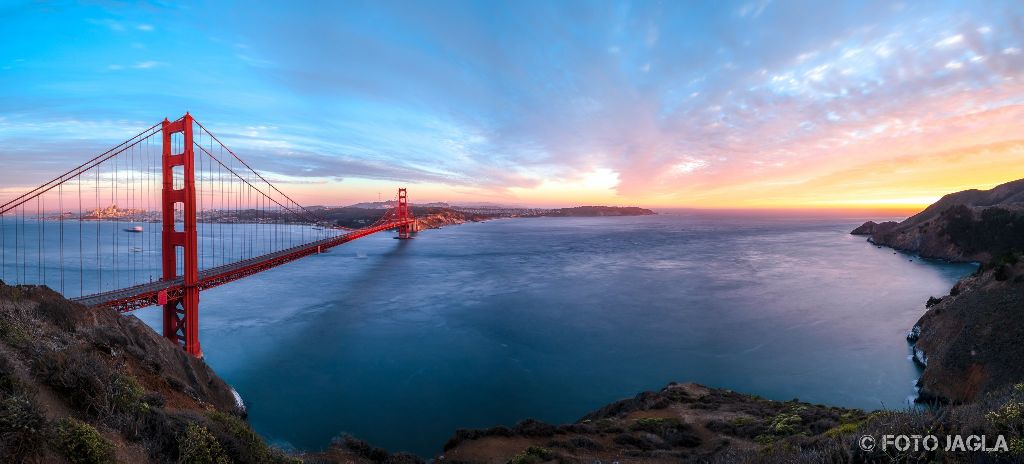 Kalifornien - September 2018
Sonnenuntergang an der Golden Gate Bridge
San Francisco - Battery Spencer
