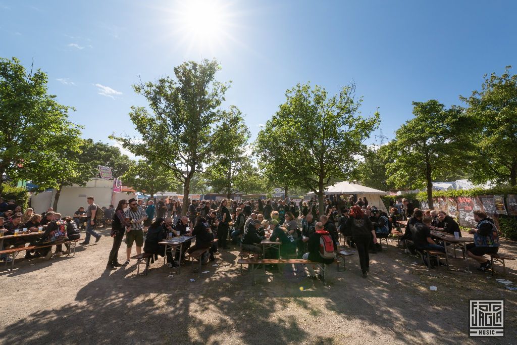 Impression vom Biergarten
Rock Hard Festival 2019
Amphitheater in Gelsenkirchen