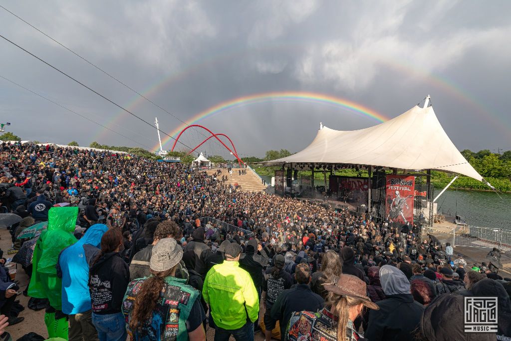 Regenbogen über dem Amphitheater
Rock Hard Festival 2019
Amphitheater in Gelsenkirchen