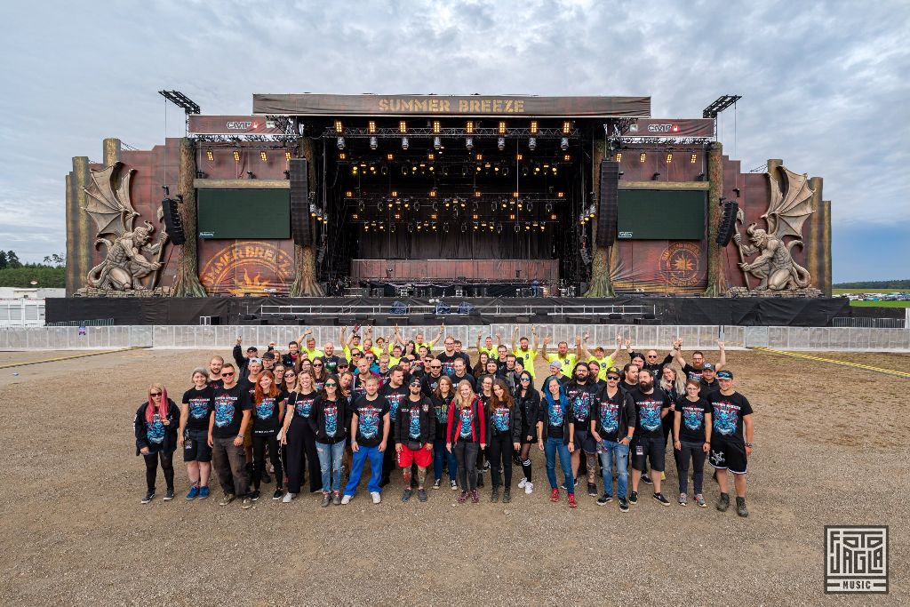 Summer Breeze Open Air 2019 in Dinkelsbhl (SBOA)
Crewfoto vor der Mainstage