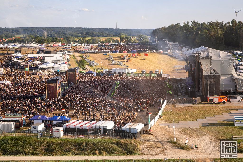 Summer Breeze Open Air 2019 in Dinkelsbhl (SBOA)
Luftaufnahme vom der Main Stage