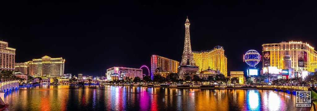 Las Vegas 2019
Strip View with the Eiffel Tower and Caesars Palace at the Fountains of Bellagio