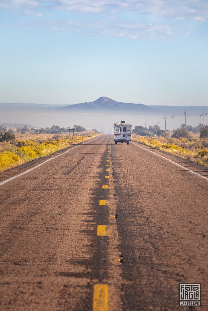 On the road AZ-64 from Williams to Grand Canyon Village
Arizona, USA 2019