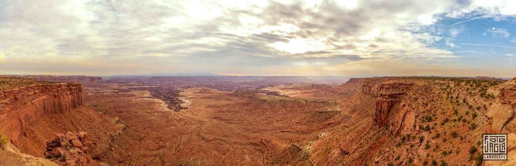 View from Mesa Arch in Canyonlands National Park at sunrise
Utah 2019