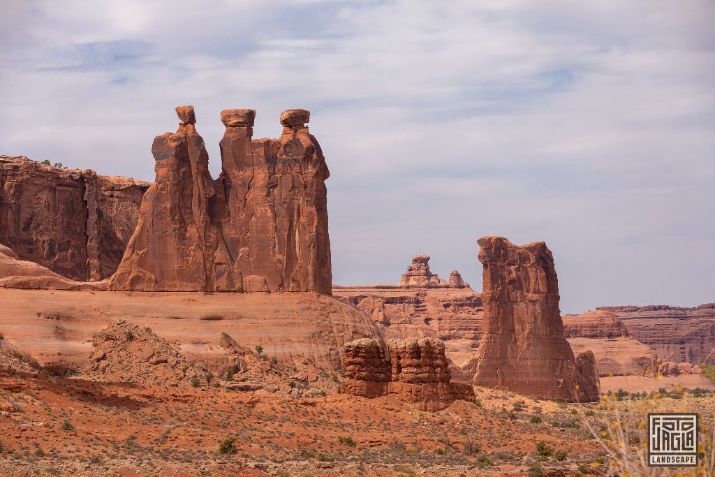 The Three Sisters at La Sal Mountains Viewpoint in Arches Nationalpark
Utah 2019