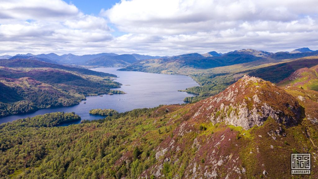 Sicht vom Ben A'an ber Loch Katrine
Loch Lomond and The Trossachs National Park
Schottland - September 2020