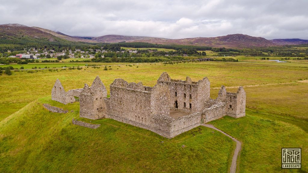 Ruthven Barracks bei Ruthven in Badenoch
Drohnenaufnahme
Schottland - September 2020