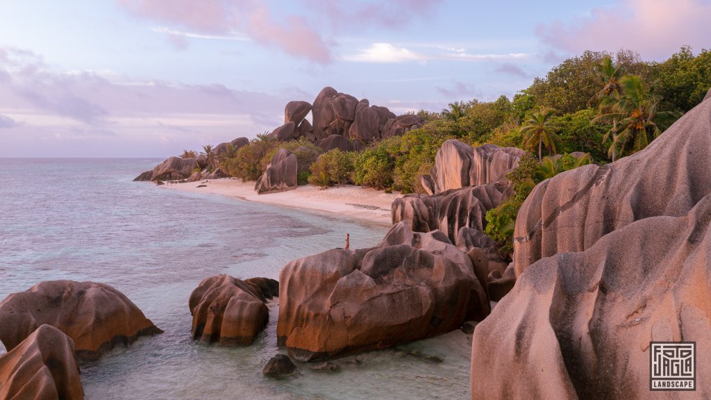 Sonnenuntergang am Anse Source d'Argent
La Digue, Seychellen 2021