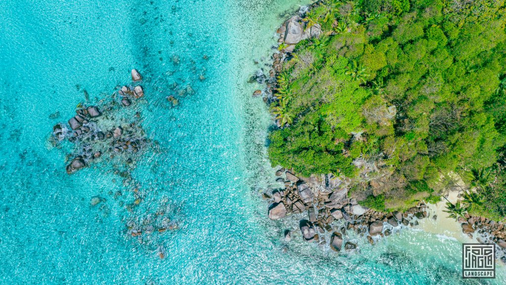Drohnenaufnahme am Anse Royale
Mahé, Seychellen 2021