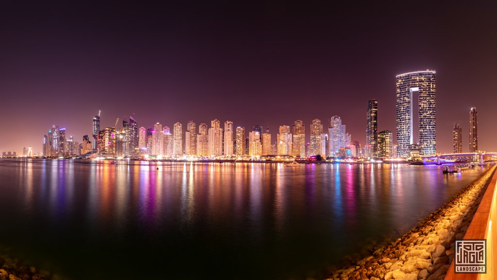 Panorama von der Bluewaters Island in Dubai
Vereinigte Arabische Emirate