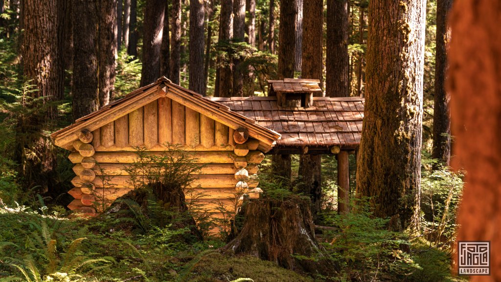 Kleine Holzhtten in der Nhe der Sol Duc Falls
Sol Duc Trailhead im Olympic National Forest
Washington 2022