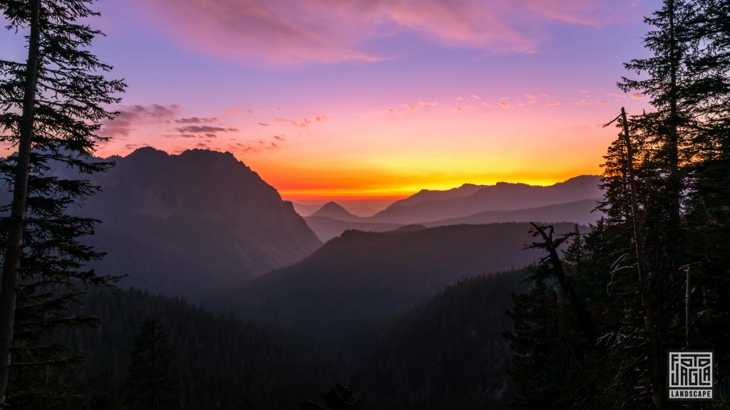 Inspiration Point zum Sonnenuntergang
Mount Rainier National Park
Washington 2022