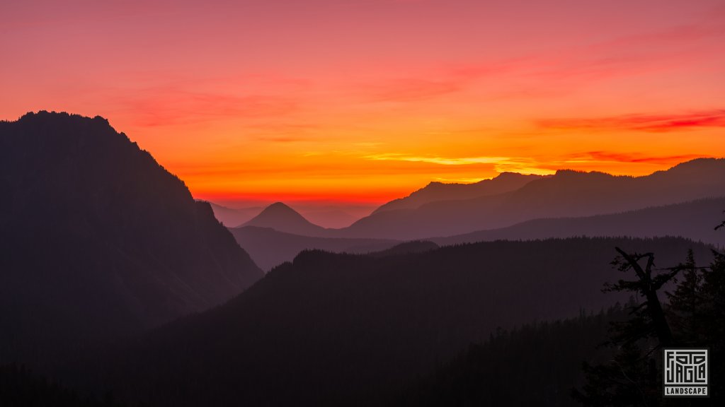 Inspiration Point zum Sonnenuntergang
Mount Rainier National Park
Washington 2022