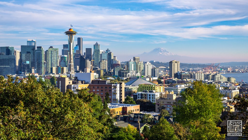 Blick auf Seattle und das Space Needle vom Kerry Park
Washington 2022