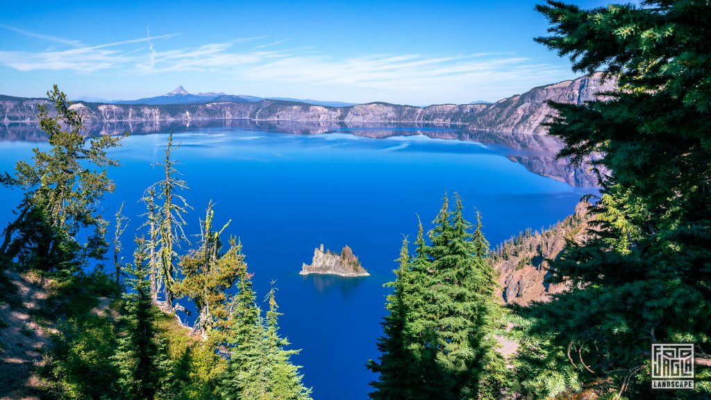 Crater Lake im Crater Lake National Park
Sun Notch mit Blick auf die Insel Phantom Ship
Oregon 2022