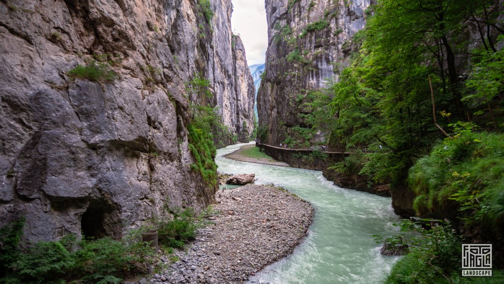 Aareschlucht in der Schweiz