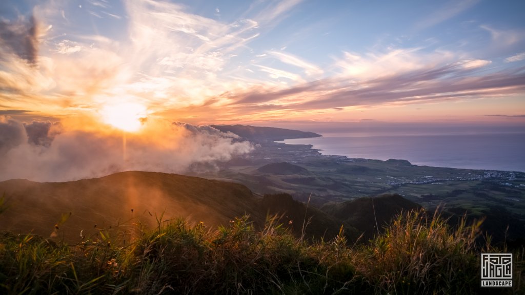 Sonnenuntergang in der Nhe des Lagoa do Fogo
So Miguel auf den Azoren, Portugal 2023