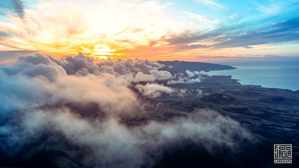 Sonnenuntergang in der Nhe des Lagoa do Fogo
So Miguel auf den Azoren, Portugal 2023