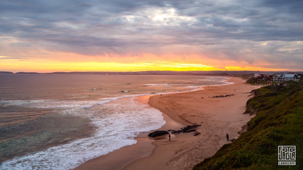 Wunderschner Strand bei Sonnenuntergang
Keurboomstrand, Plettenberg Bay (Garden Route)
Sdafrika