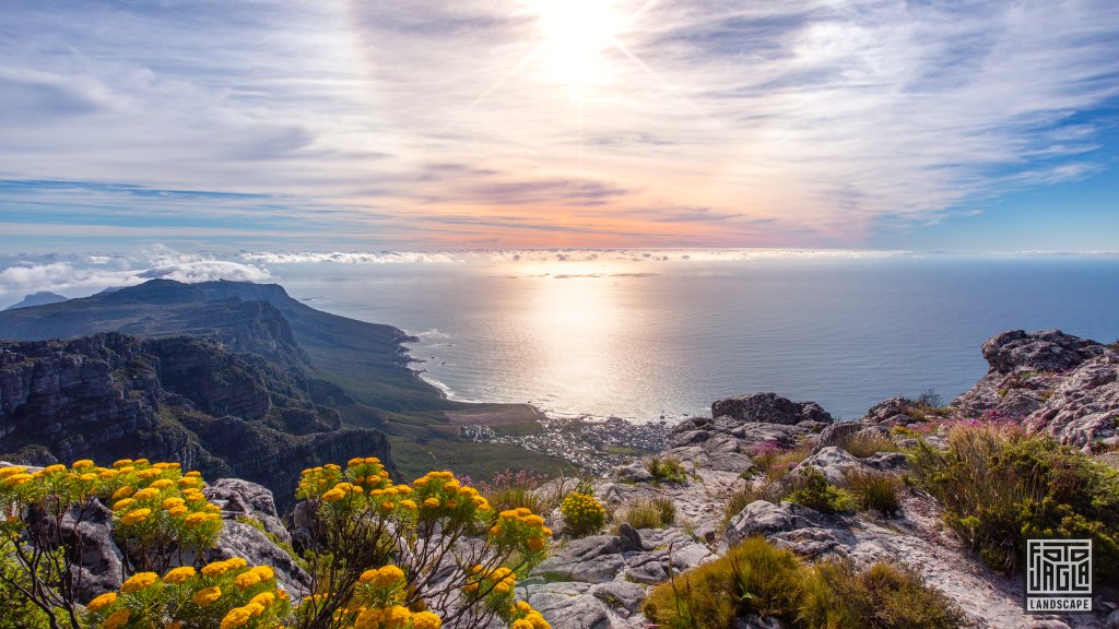 Wunderschne Aussicht zum Sonnenuntergang
Tafelberg in Kapstadt
Sdafrika