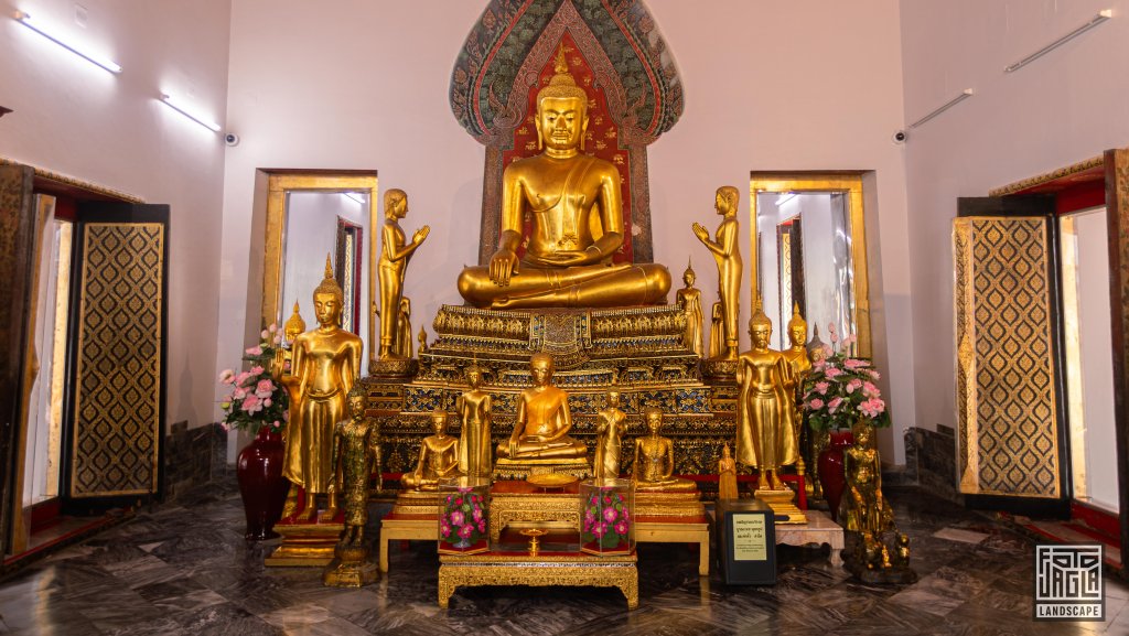 Buddah Statuen
Tempel Wat Pho
Hauptstadt Bangkok, Thailand