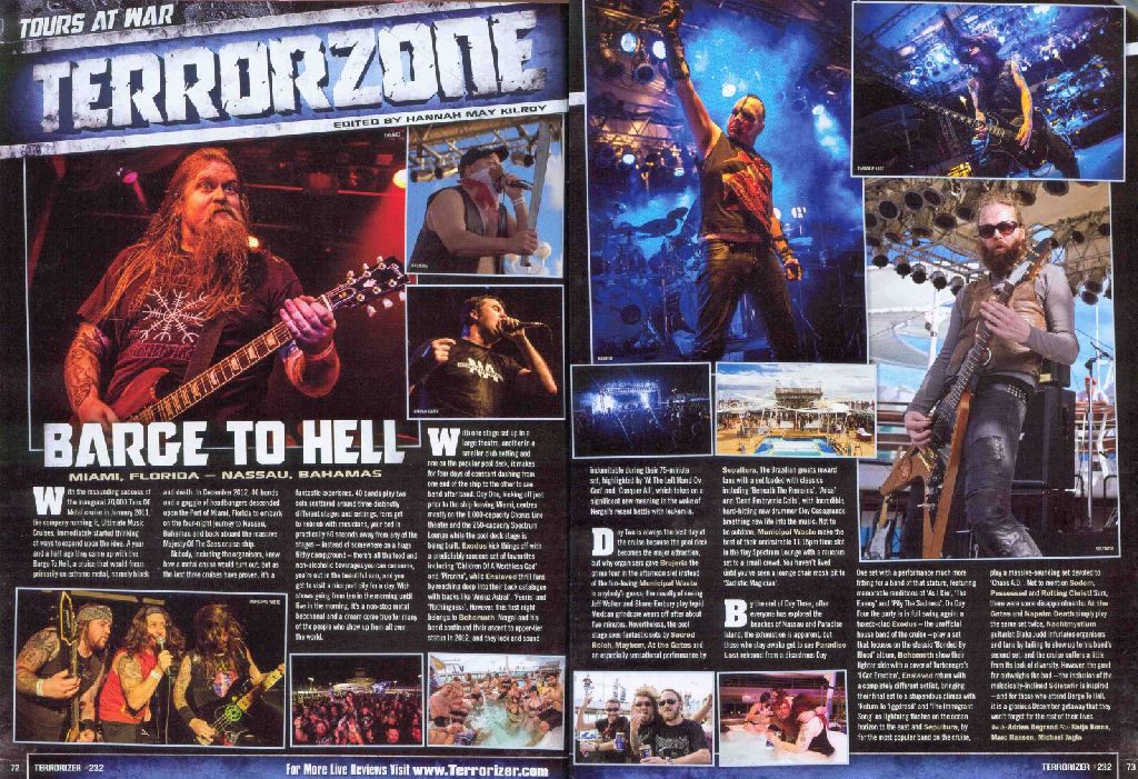 Barge To Hell 2012 Fotos im Terrorizer (United Kingdom) - February 2013