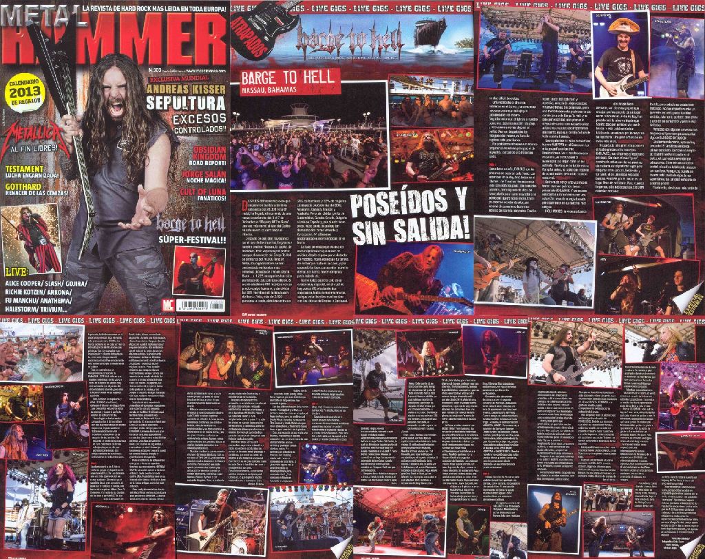 Barge To Hell 2012 Fotos im Metal Hammer (Spain) - Nr. 303