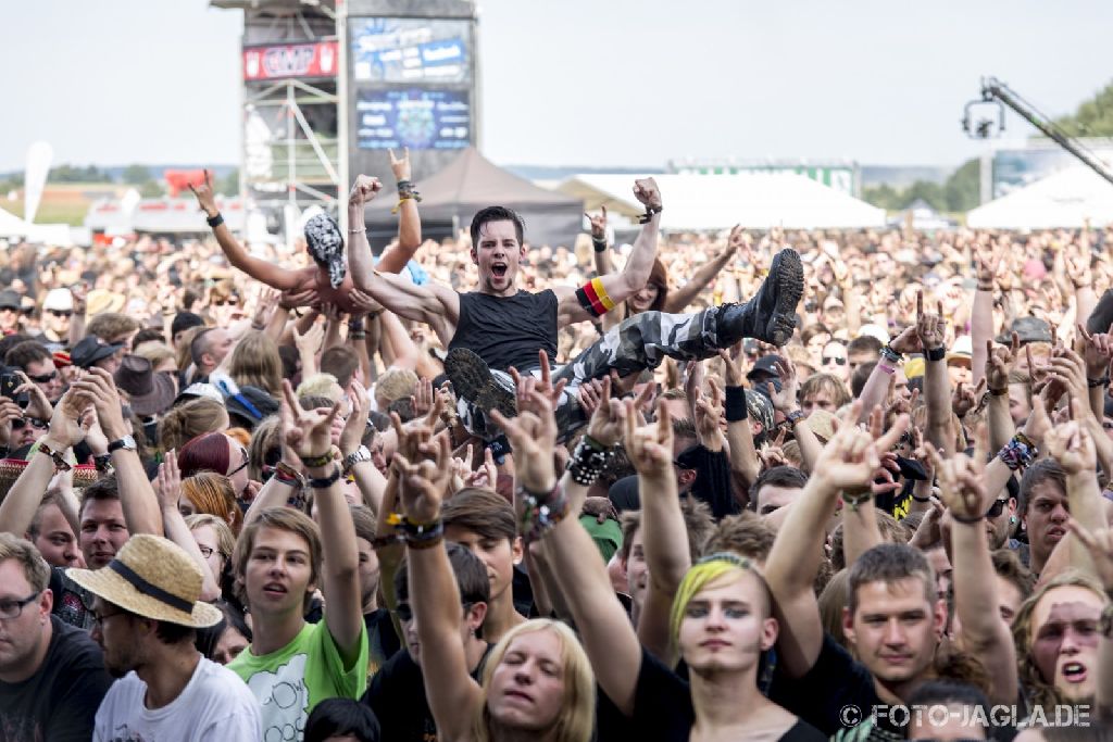 Summer Breeze 2013 ::. Crowdsurfing guy at Soilwork