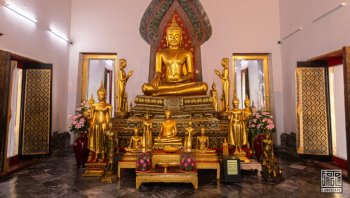 Buddah Statuen
Tempel Wat Pho
Hauptstadt Bangkok, Thailand