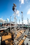 70000 Tons of Metal 2013 ::. Construction of the main stage on pool deck ::. http://www.foto-jagla.de