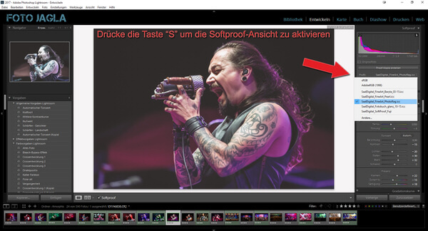 Lightroom Softproof aktivieren