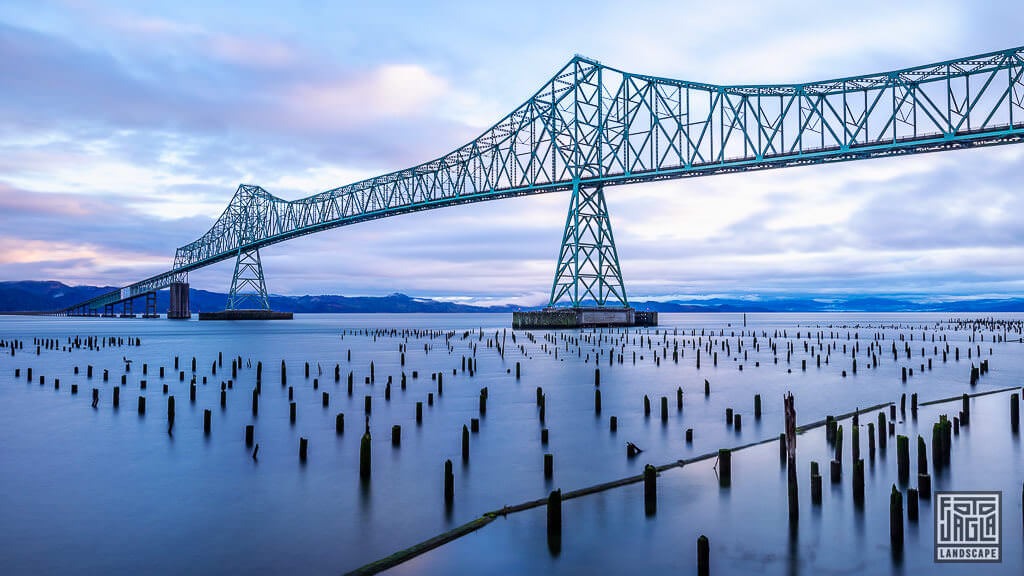 Astoria-Megler-Bridge in Astoria verbindet Oregon und Washington