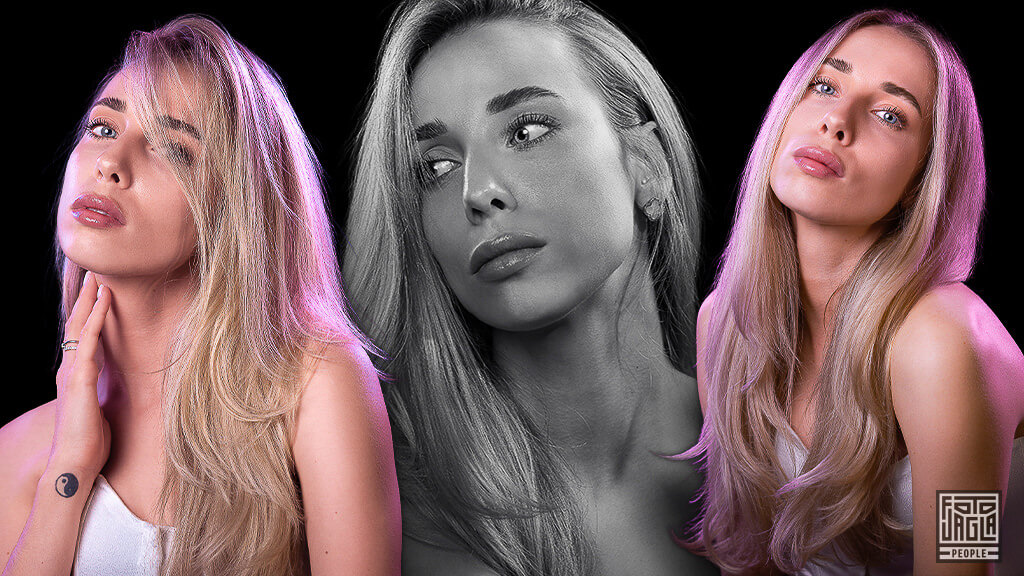 Beauty Portraitaufnahmen im Fotostudio mit Alisa