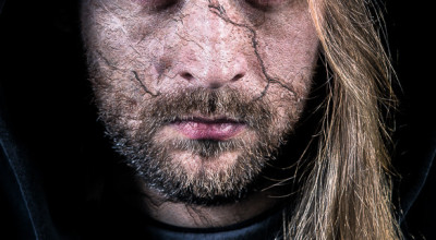Photoshop-Spielerei: Portrait Foto mit Stein-Textur